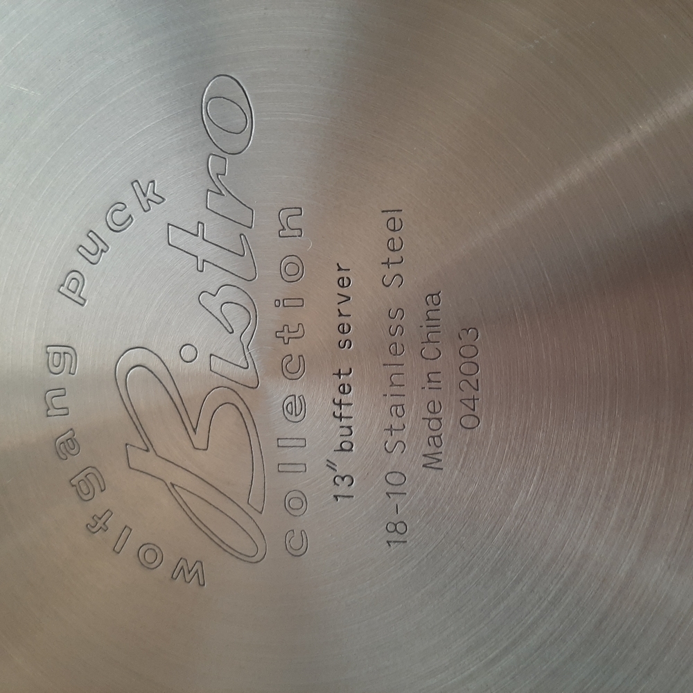 Wolfgang Puck Bistro Stainless Steel Buffet Server with Lid - Picture 4 of 4